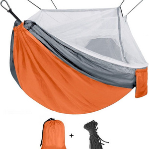 double camping hammock tent with mosquito net hanging bed portable hammock with mosquito net