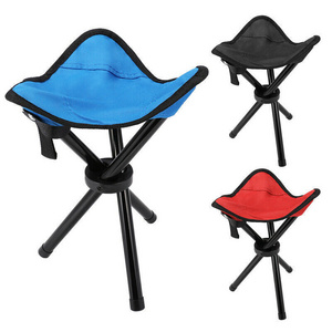 Portable folding stool Tripod chair Travel fishing camping folding seat folding low profile camp chair