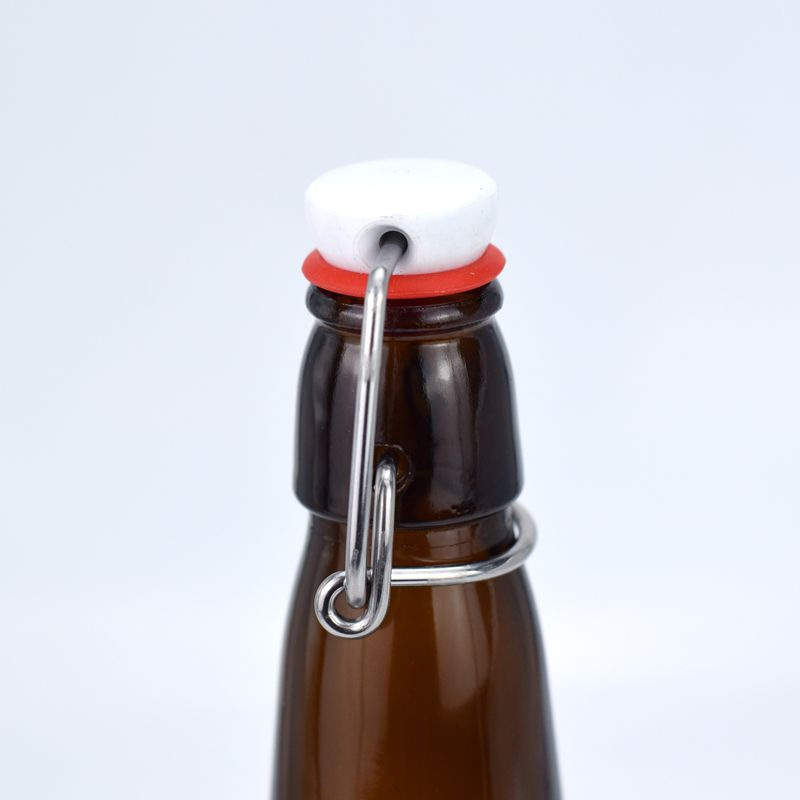 450ml 1000ml Amber empty airtight swing top lid beer glass bottle