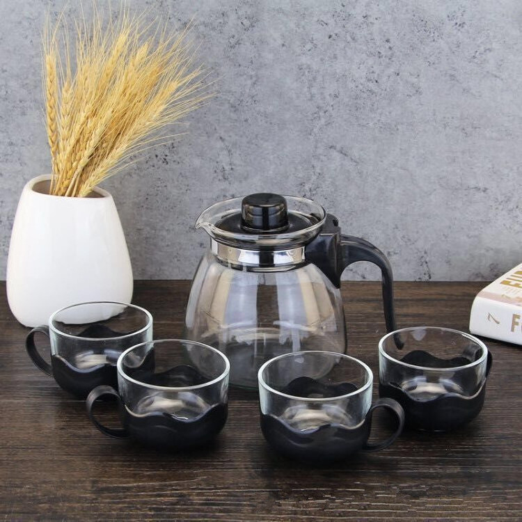 Multiple Heat Resistant Glass Teapot Coffee Pot With 304 Stainless Steel Infuser And Lid Infusion Glass Tea Pot Set