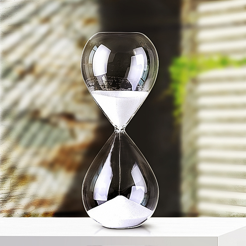 Transparent glass sand clock hourglasses sand timer 5min 30 min 60min HourGlass