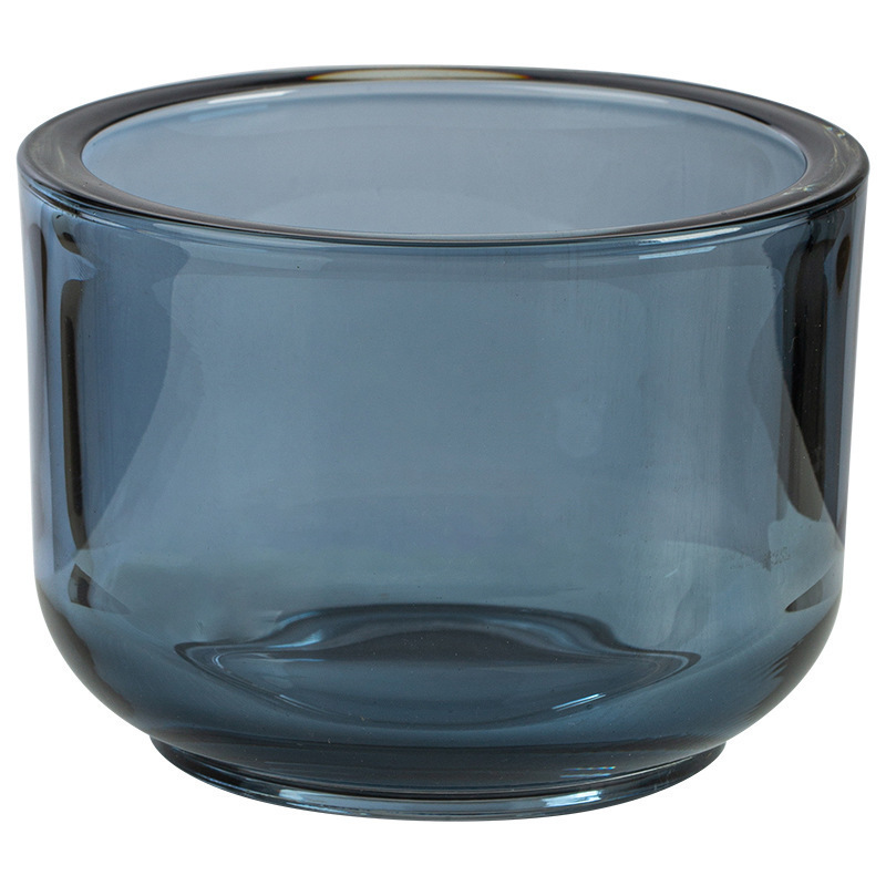 In Bulk Wholesale Large tumbler Holder thick wall glass Soy candle jar set empty candle cup for candle making