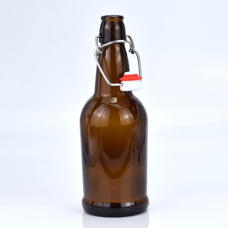 450ml 1000ml Amber empty airtight swing top lid beer glass bottle