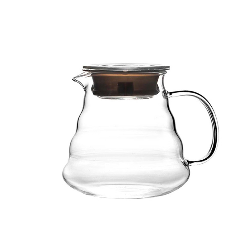 20oz Household coffee pot glass hand-brewed coffee server standard Glass Coffee Carafe