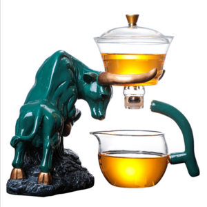 Chinese kongfu tea pot set heat water heater pot self-watering resistant glass tea pot with strainer