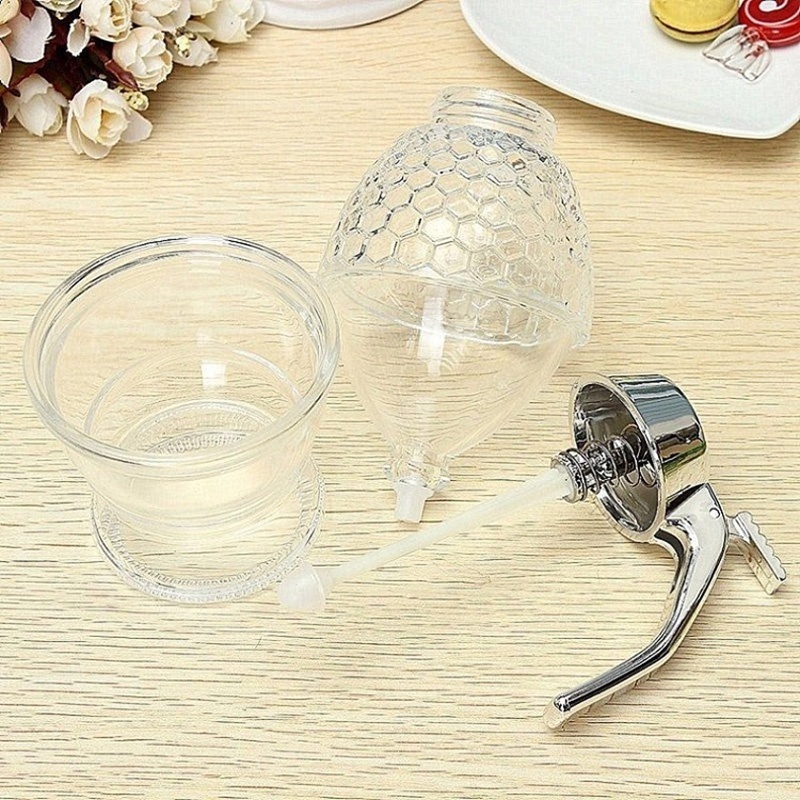 Hot selling Honey Dispenser Best Price Bee Honey Dispenser Baking Syrup Acrylic Honey Dispenser