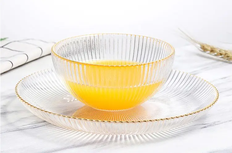 Large Glass Salad Bowl  Mixing and Serving Dish - Clear Glass Fruit salad Mixing bowl