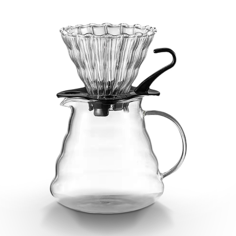 20oz Household coffee pot glass hand-brewed coffee server standard Glass Coffee Carafe