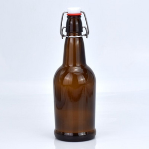 450ml 1000ml Amber empty airtight swing top lid beer glass bottle