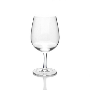 Wholesale Clear 300ml Lead-free Thick Short  Wine Glass Goblet with thick stem