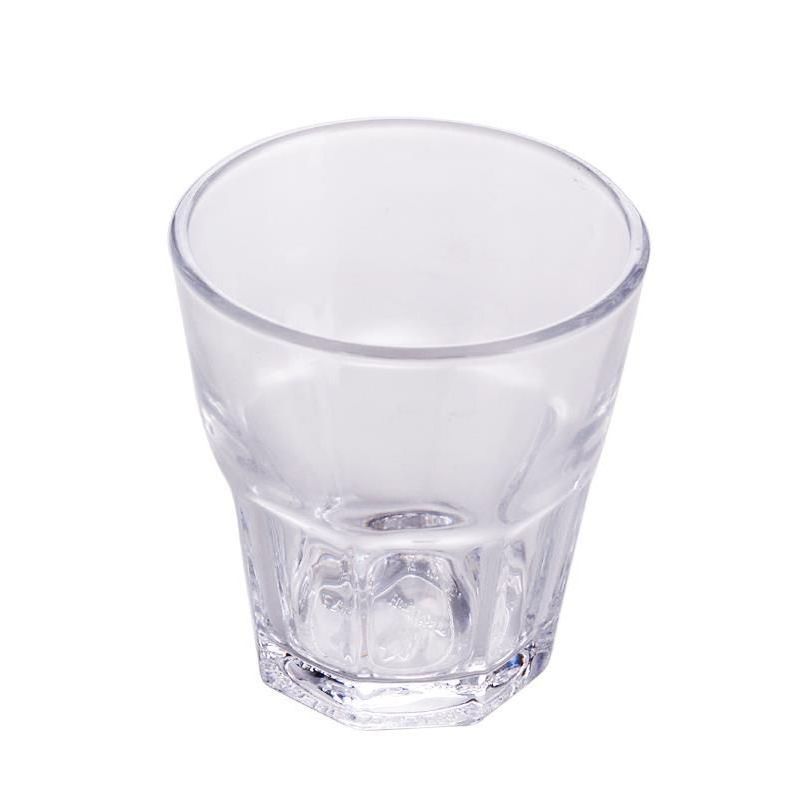 Customized Style Tempered Glass Octagonal Mug Beer Glass Whisky Cup