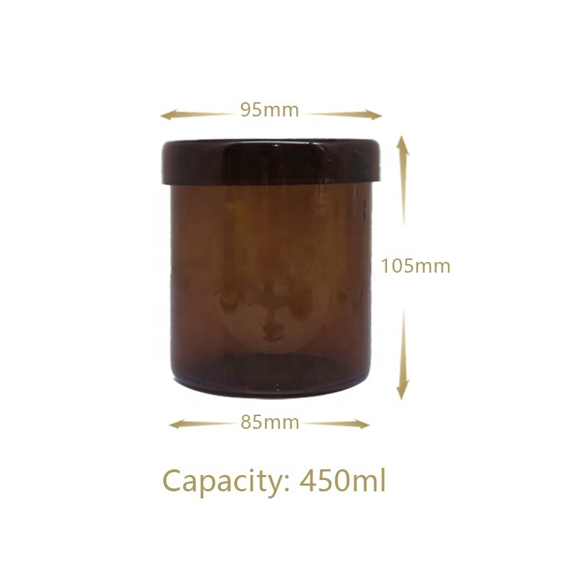 Custom Logo Luxury 8OZ 10OZ Container White  black brown Thick Empty Frosted Glass Candle Jars With Lid For Candle Making