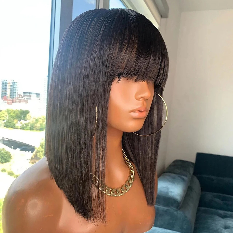 Factory Cheap 3x1 Short Double Drawn Vietnamese Raw Hair Lace Front Wigs Vietnam Hair Bone Straight Bob Wigs for Black Women