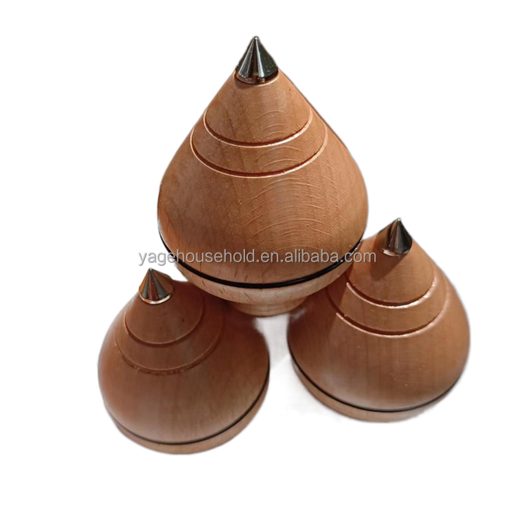 Beech wood children's rotating spinning top Children's toys Wooden crafts Children's wooden gyroscope toys