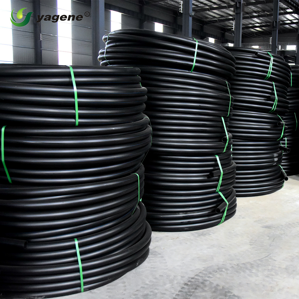 HDPE  pipe PE100 1 inch  black plastic tube roll garden irrigation hose for water supply