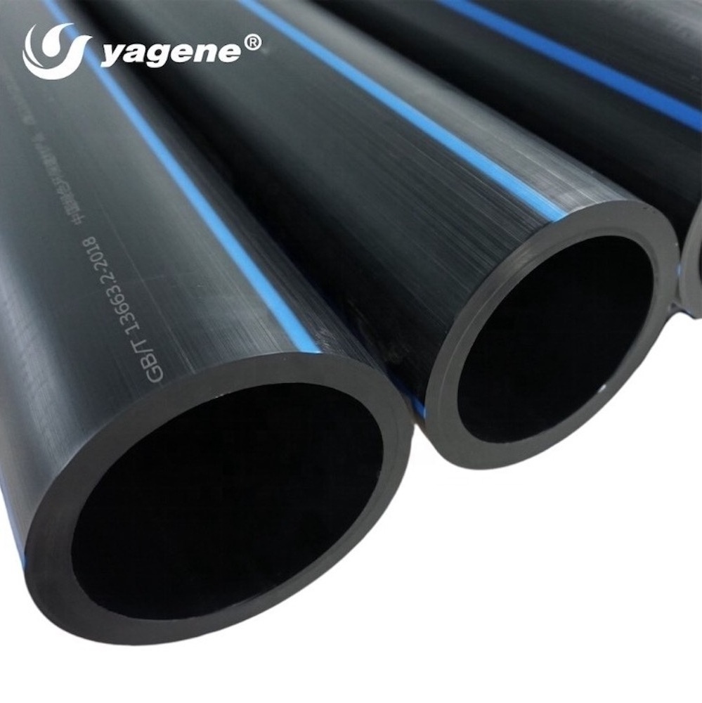 YAGENE Factory direct sale DN50 DN63 DN75 DN90 DN110 PE100  HDPE tubes HDPE pipes