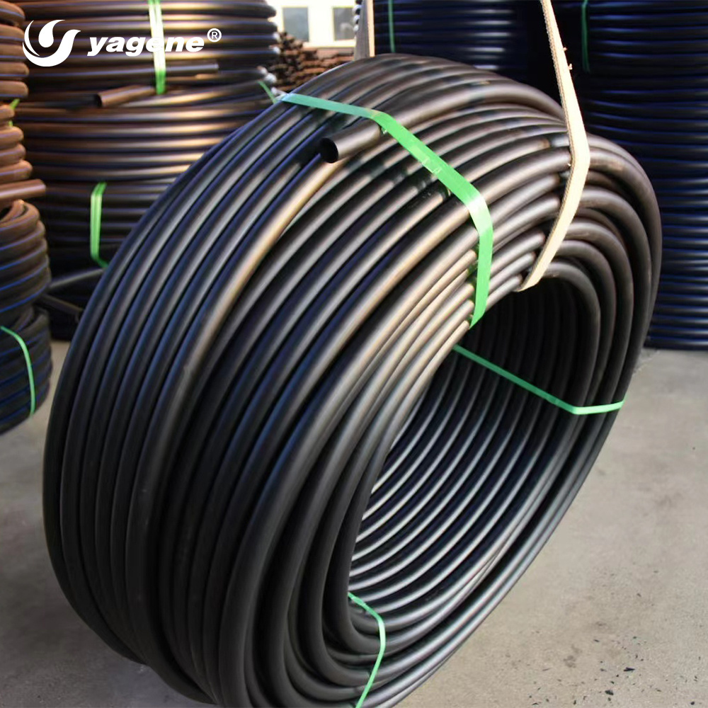 HDPE  pipe PE100 1 inch  black plastic tube roll garden irrigation hose for water supply