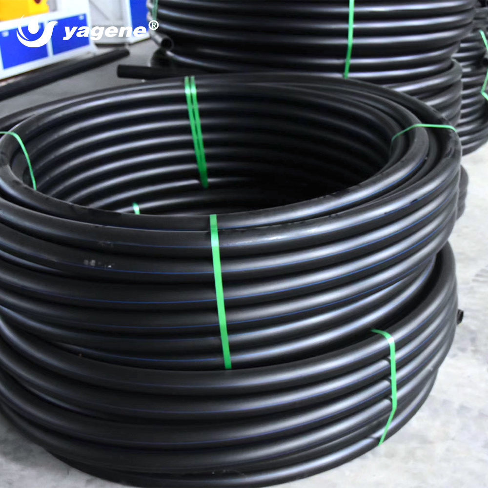 HDPE  pipe PE100 1 inch  black plastic tube roll garden irrigation hose for water supply