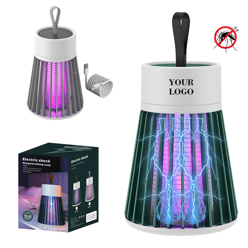 Portable Indoor UV LED Bug Zapper Insect Trap USB Charging Electric Mosquito Killer Lamp