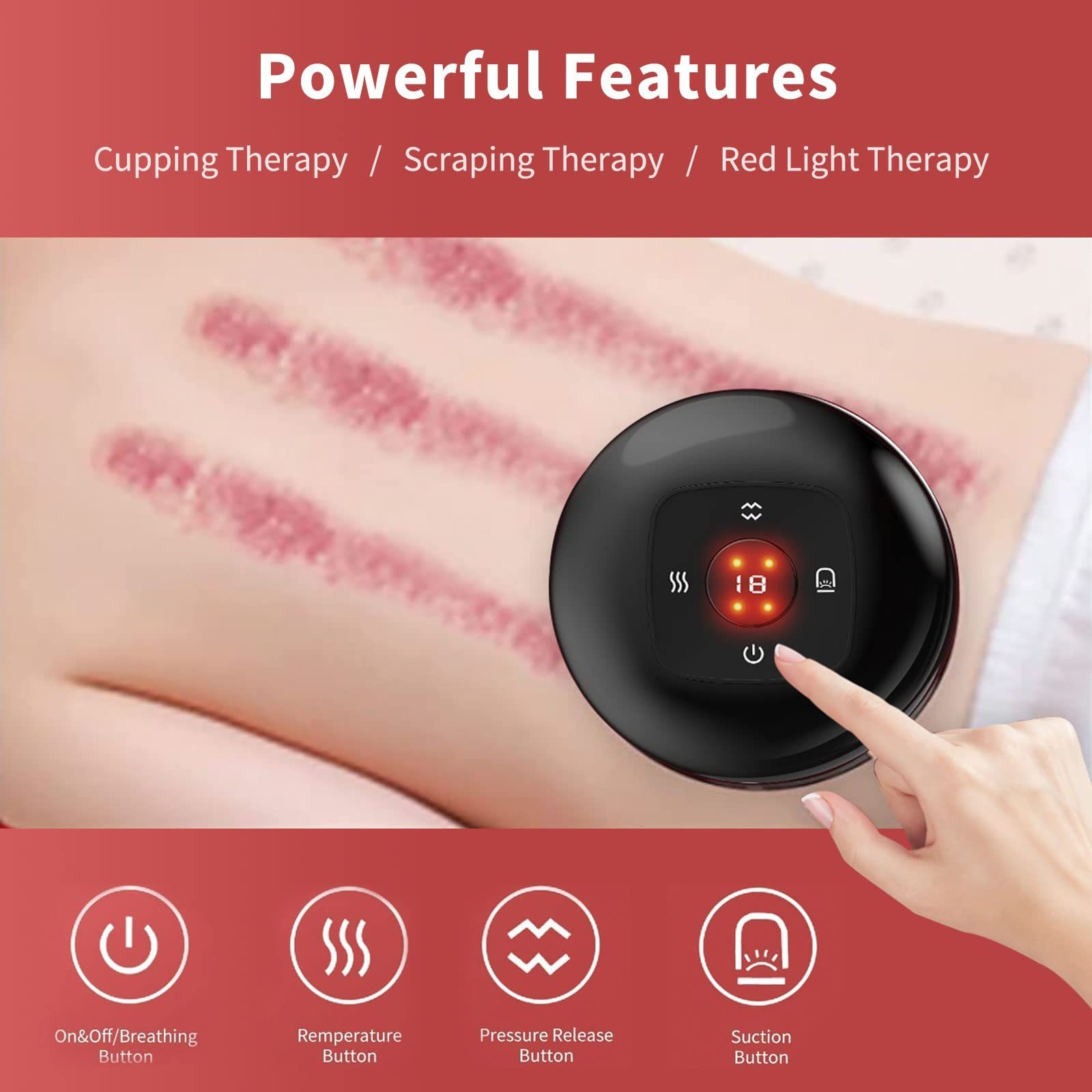 2024 new Electric Gua Sha Massage Tool Cellulite Massager 4 in 1 Vacuum Therapy Machine Smart Dynamic Cupping Therapy Set