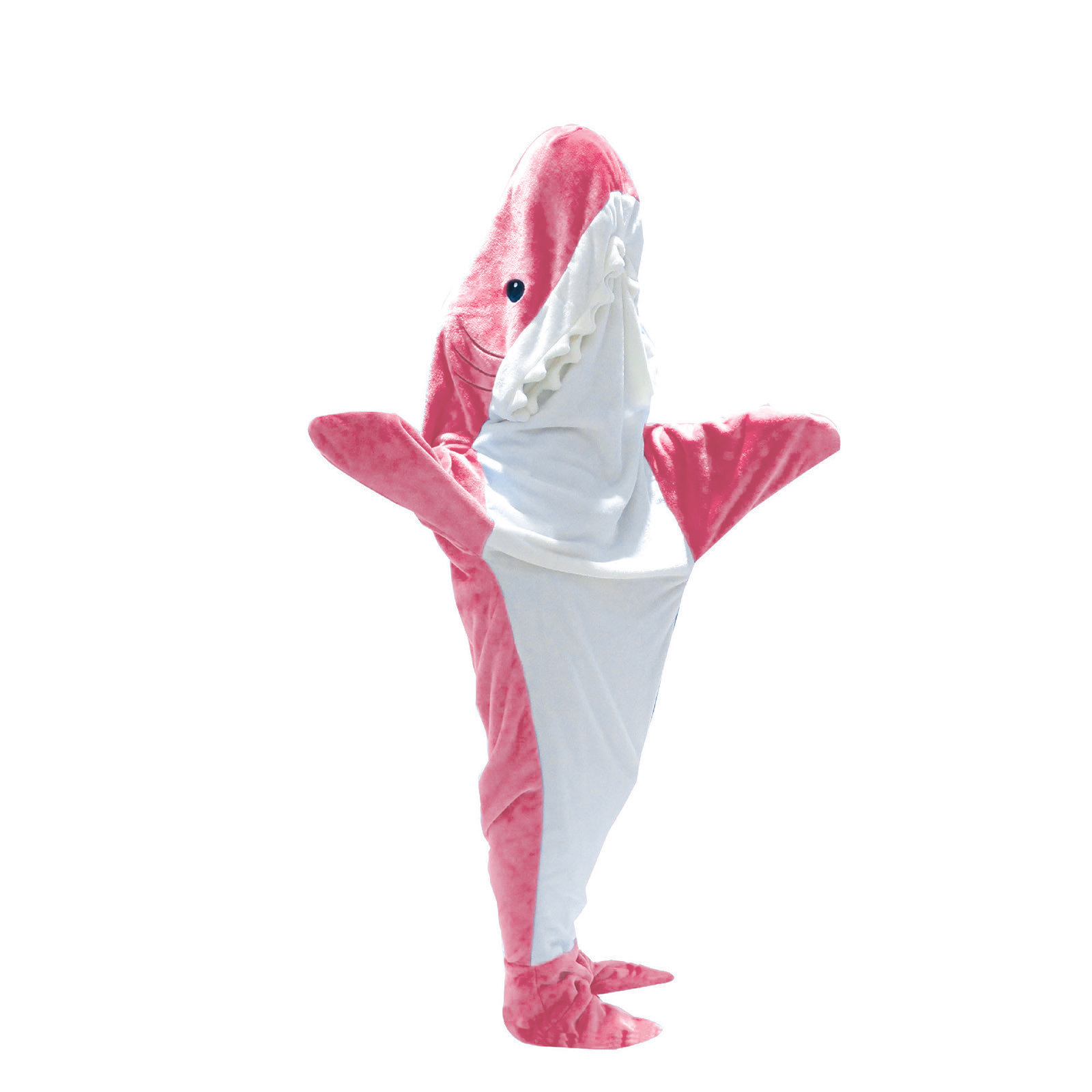 OEM ODM Shark Blanket Hoodie Shark Wearable Blanket for Adult Soft Cozy Shark Sleeping Bag