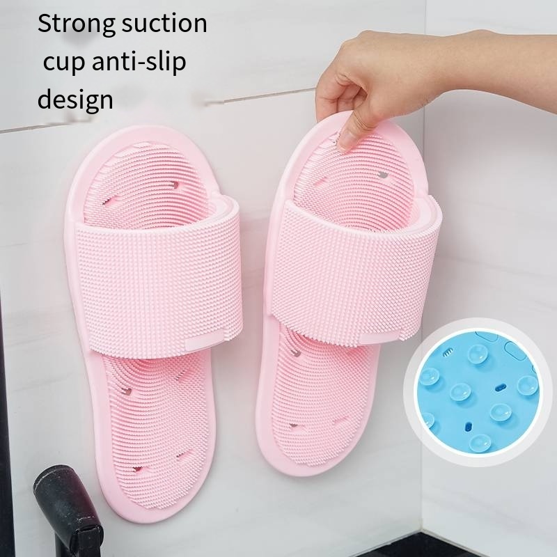 Factory Feet Cleaner Washer Bathroom Foot Scrubber Spas Massage Exfoliating Cleaning Slipper Silicone Shower Foot Scrubber