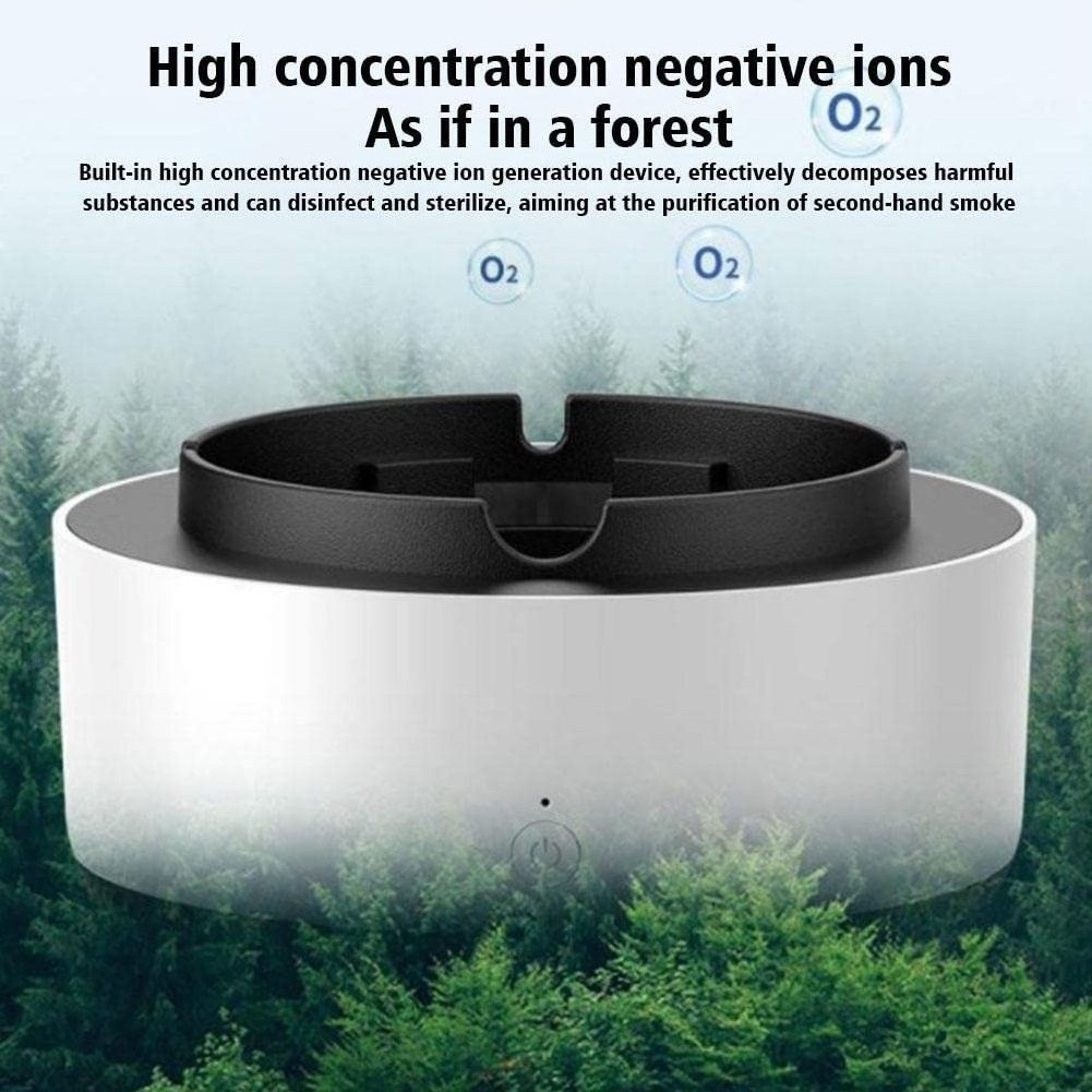 Multipurpose Ashtray with Air Purifier Function Odor Smoke Removal Ashtray Anion Automatic Purifier Ashtray Smoking Accessories