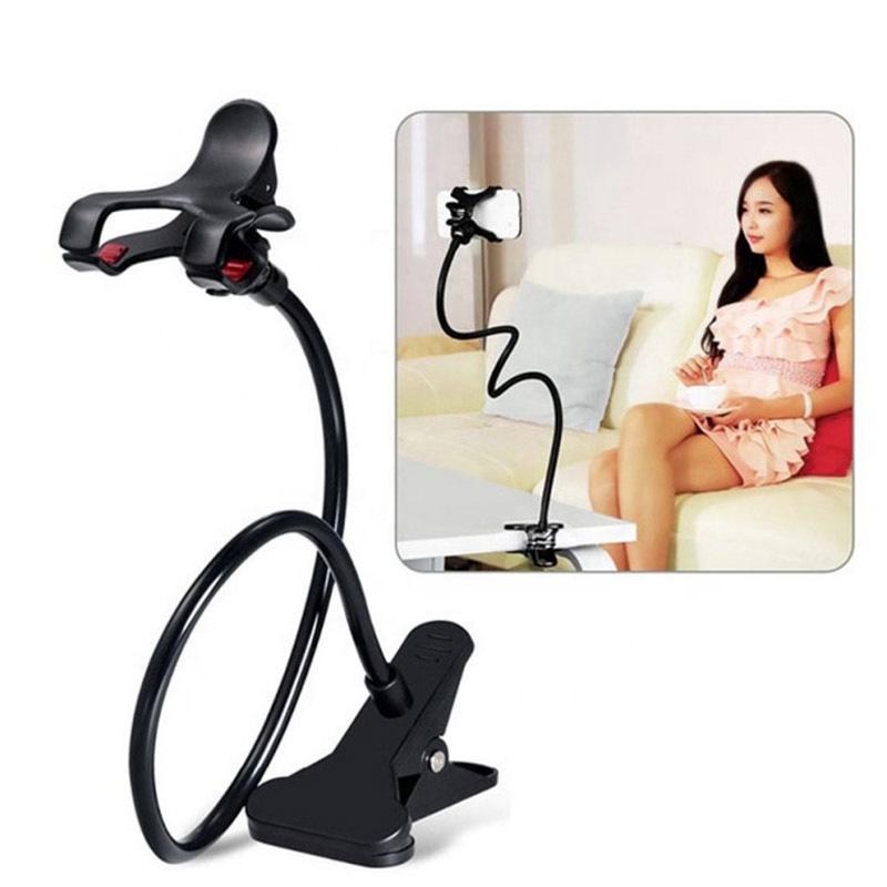 Universal Gooseneck Flexible Long Arms Mobile Phone Holder Desktop Bed Lazy Bracket Mobile Stand 75CM Cell Phone Holder