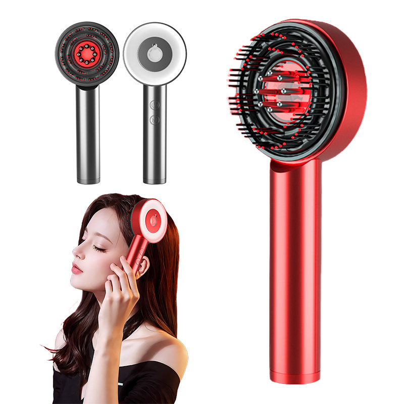 Waterproof Portable Shiatsu Hair Scalp Deep Massage red light Cordless Electric Scalp Massaging Brush for Head