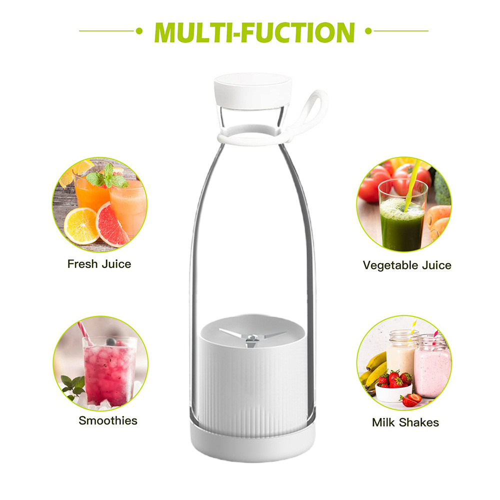 Mini Electric Juicer Cup 420Ml Portable Juicer Mixer Usb Fresh Fruit Juice Blender 6 Blade Blender Espremedor De Laranja