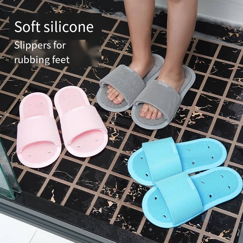 Feet Cleaner Washer Brush for Shower Floor Spas Massage, Foot Scrubber Slipper for Exfoliating Cleaning Foot