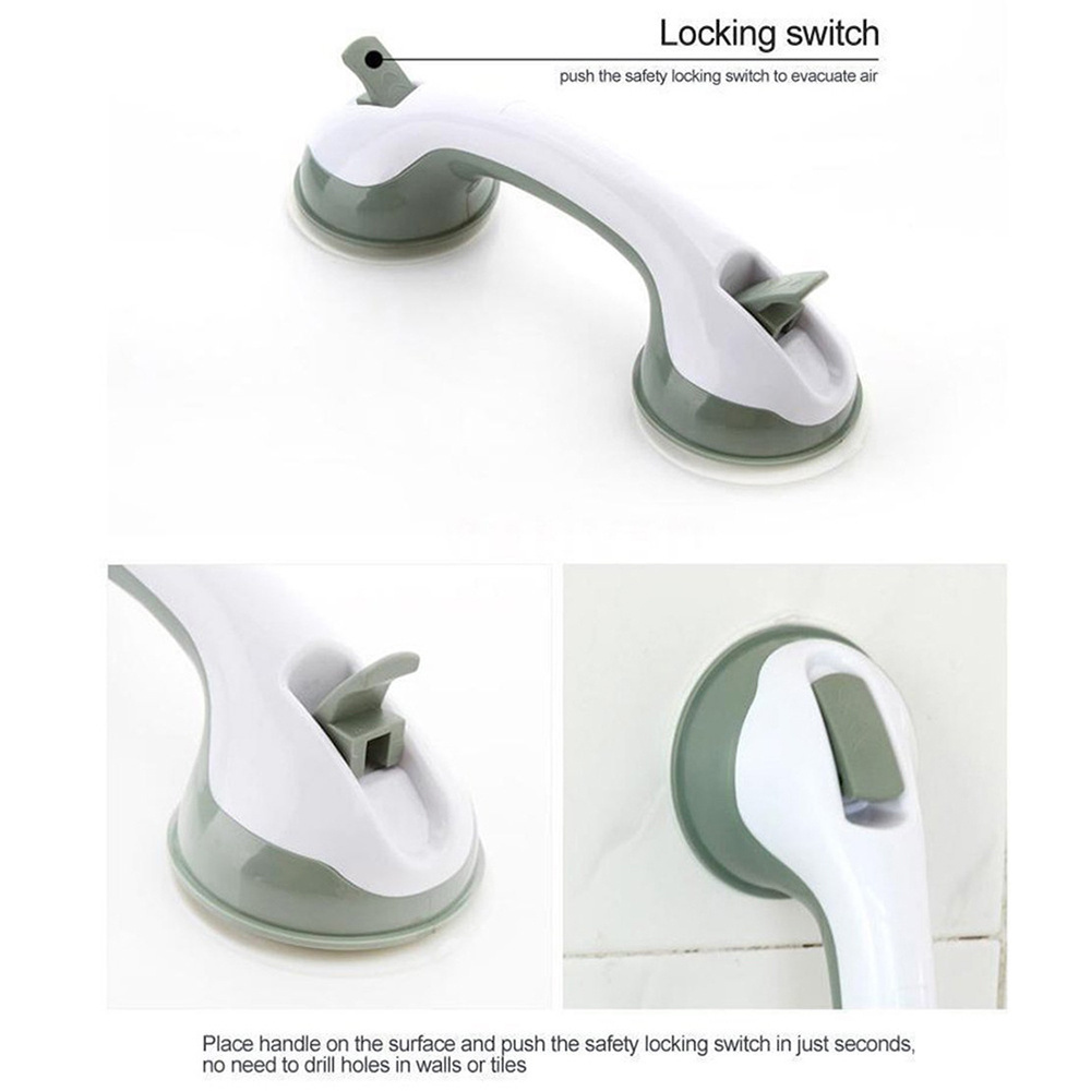 New Bathroom Safety  Hand Grip Strong Sucker Grab Bar Shower Helping Wall Handle For Bathtub