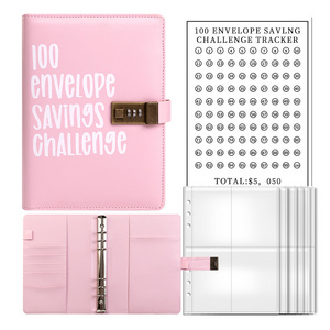 100 Envelopes Money Saving Challenge, 100 Envelope Challenge Binder, Easy and Fun Way to Save Money with lock