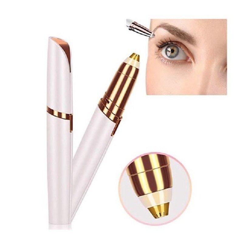 Electric Eyebrow Hair Remover for Women with LED Light, Painless and Portable Eyebrow Razor for Women - Safe Eyebrow Epilator Ha