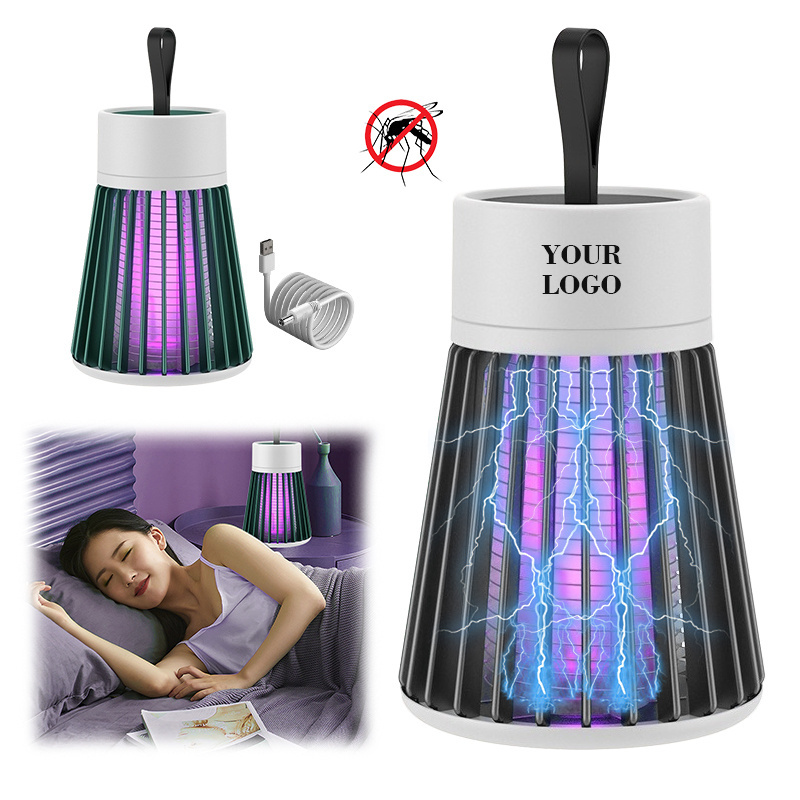 2-in-1 Indoor Electric Mosquito Killer Lamp Fly Insects Trap Bug Zapper Light Bulb with UV LED Light for Home Entryway