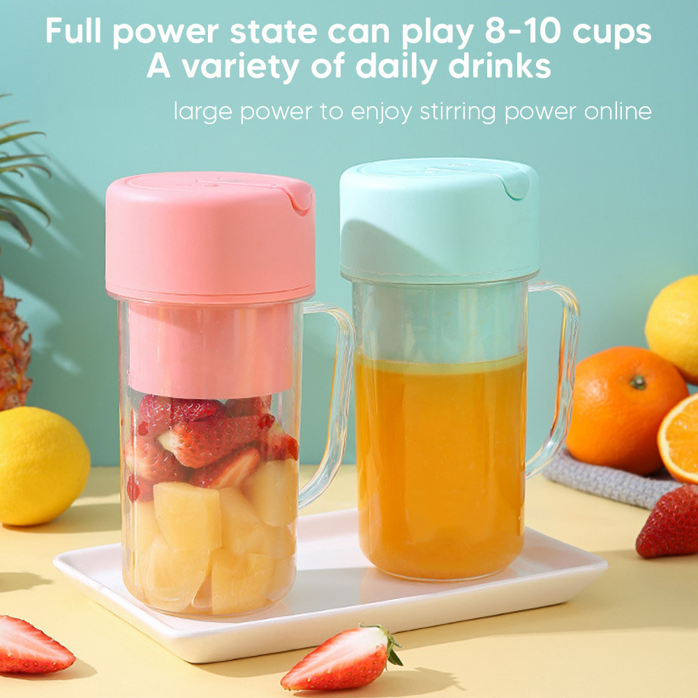 2024 New USB Electric Stainless Steel Fruit Juicer Cup Extractor Blender Juice Maker Machine Portable Juicer With Straw