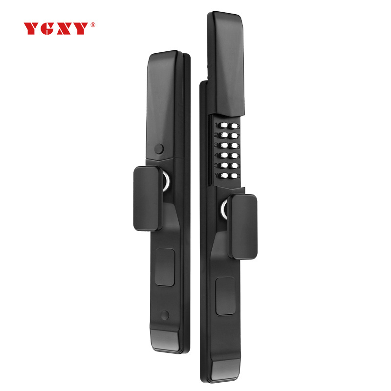 Outdoor double-sided mechanical password lock waterproof not hollow out aluminum art garden door garden key password lock