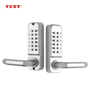 Double Sided Password No Power Supply Outdoor Iron Courtyard Fence Door Digital Mechanical Button Password Door Lock