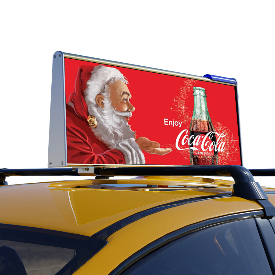 Double sign 4G/WIFI/GPS Taxi top led display for outdoor led advertising screen