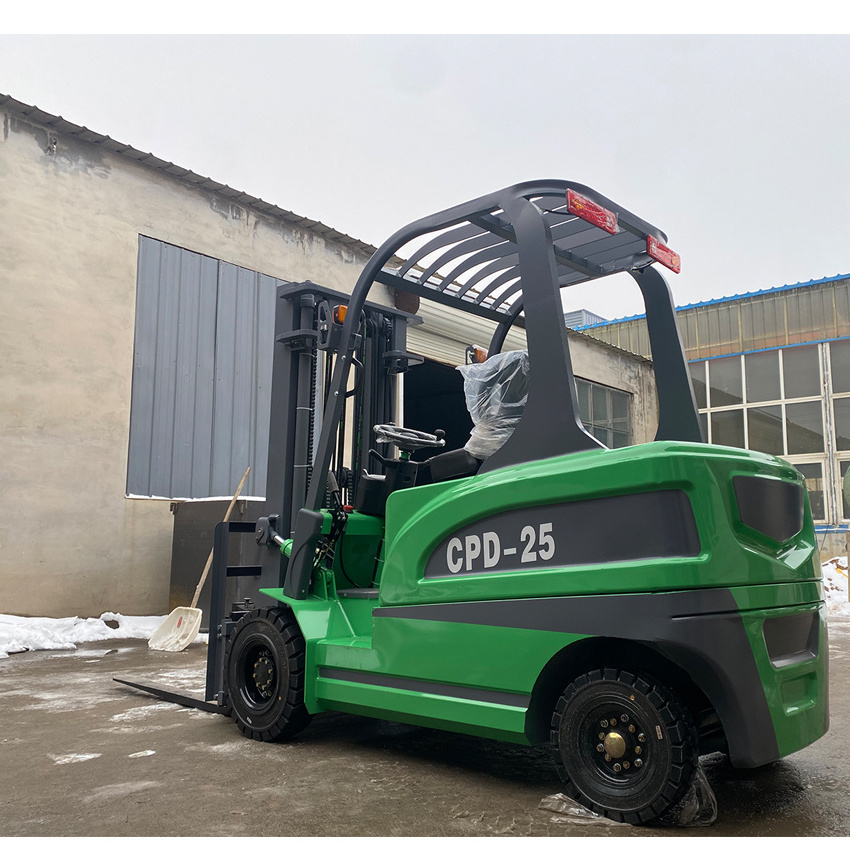 forklift 2 Ton 3 Ton1.5 Ton 3 Wheel 4 Wheel Lithium Battery Fork Lift Trucks with Solid Tire