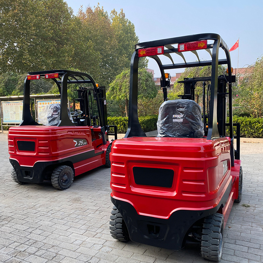 forklift 2 Ton 3 Ton1.5 Ton 3 Wheel 4 Wheel Lithium Battery Fork Lift Trucks with Solid Tire