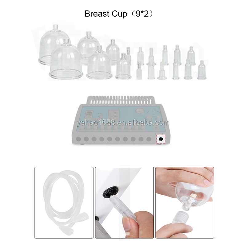 Home use EMS electro stimulation huge breast massage breast enlarge back cupping