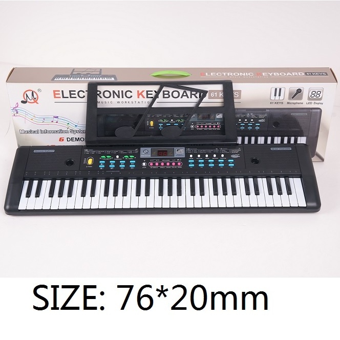 Digital  61 Keys Electronic Organ Piano MQ-6112 Hot Selling Musical Instrument Keyboard with speaker microphone for kid/children