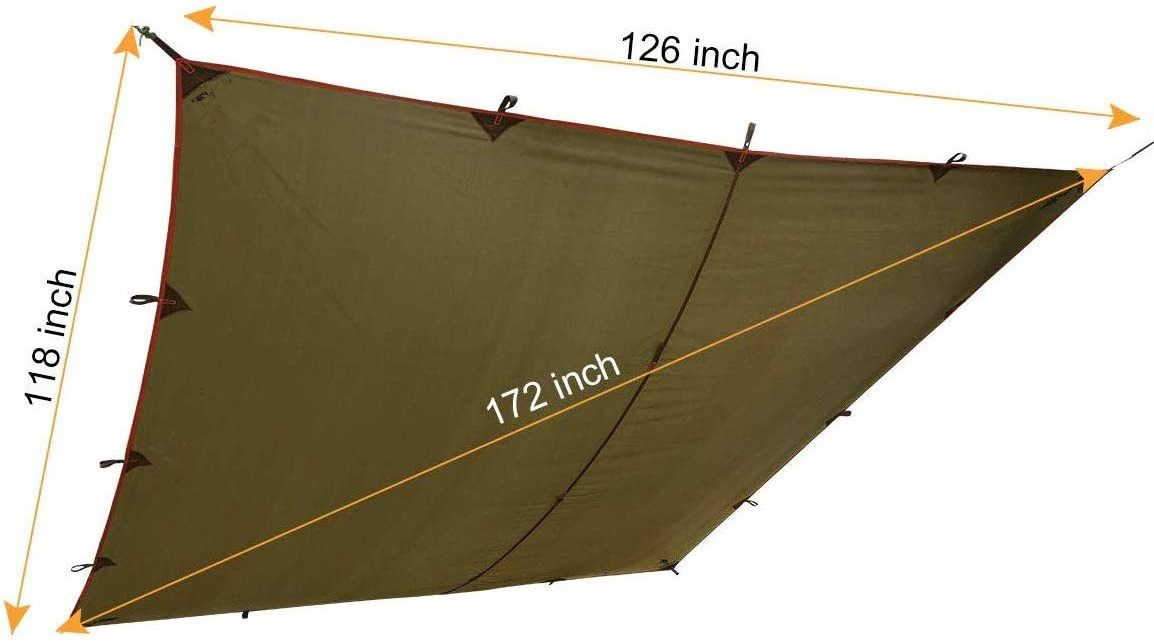 YAHENG Best price Hammock Rain Fly Waterproof Ripstop Tent Tarp UV Protection PU 2500mm Lightweight for Camping Backpack tent