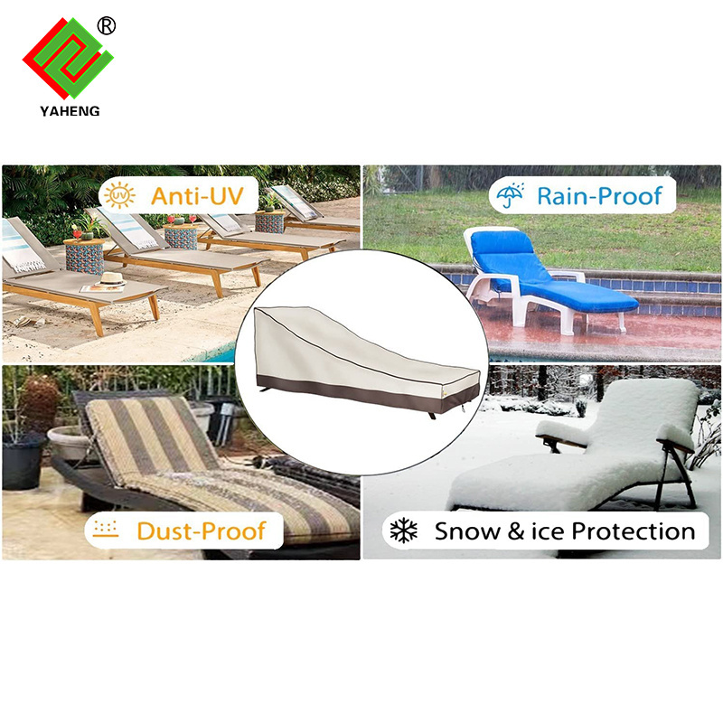 OEM Waterproof Patio Lounge Chair Cover Heavy Duty Outdoor Chaise Lounge Covers 2 Pack