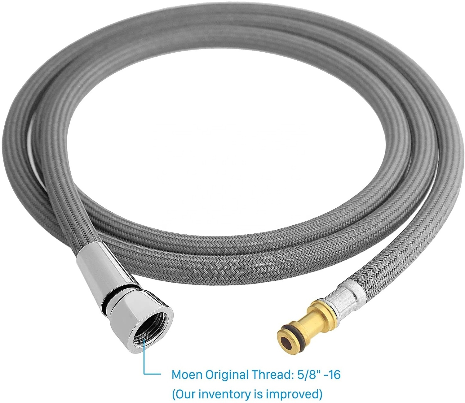 150259 moen kitchen faucet spray replacement USA braided plastic hose 5/8'' 68inch length FAST shipping