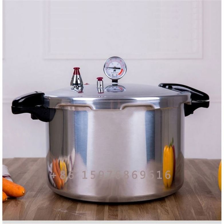 Large Capacity 22L Commercial Explosion-Proof With Pressure Gauge Aluminium Alloy Pressure Cooker