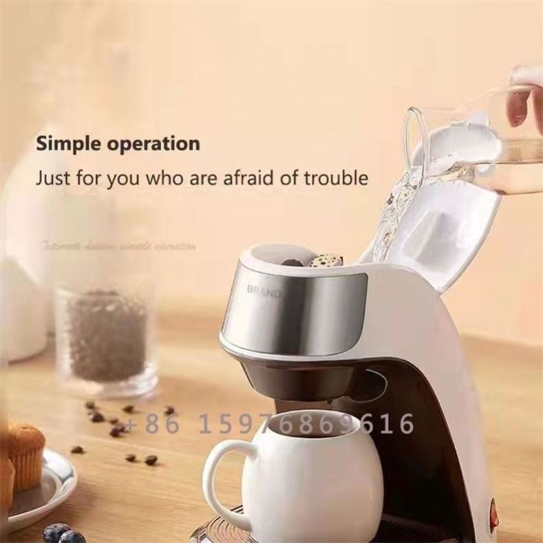 Mini Drip Home Coffee Machine 0.75L 6cups Black Electric Coffee Maker