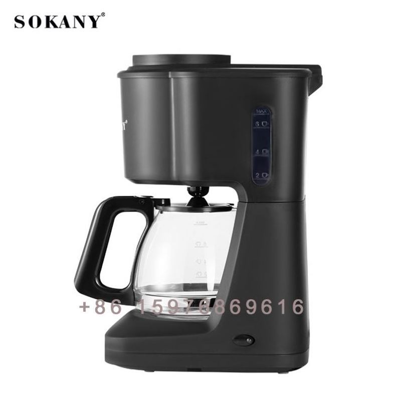 Sokany-124 Hot sales high quality 4-6 cups Drip Coffee Maker