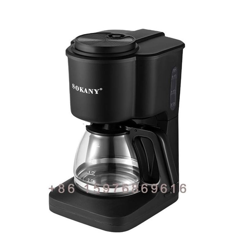 Sokany-124 Hot sales high quality 4-6 cups Drip Coffee Maker